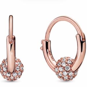 Pandora Rose Pave Bead Hoop
Earrings